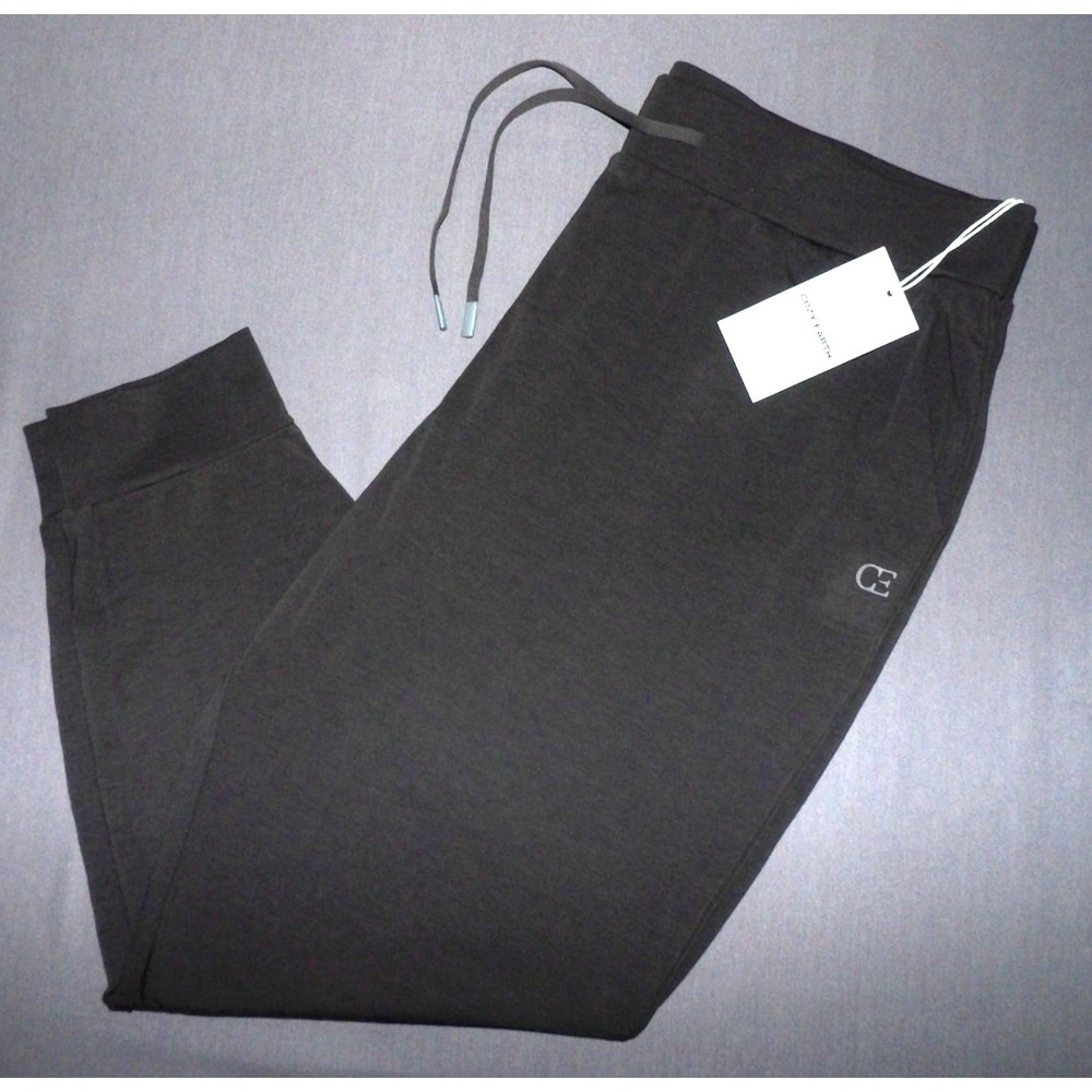 NEW! COZY EARTH Charcoal Gray Ultra Soft Jogger Bamboo Pants Women's XL NWT!